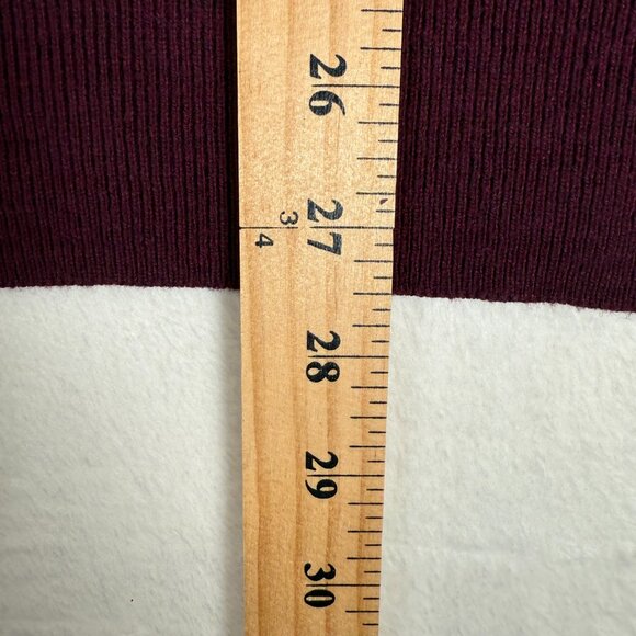 MARC ANTHONY Men's X-LARGE Slim Fit BURGUNDY WINE Stripe SWEATER Luxury Blend - Picture 5 of 6